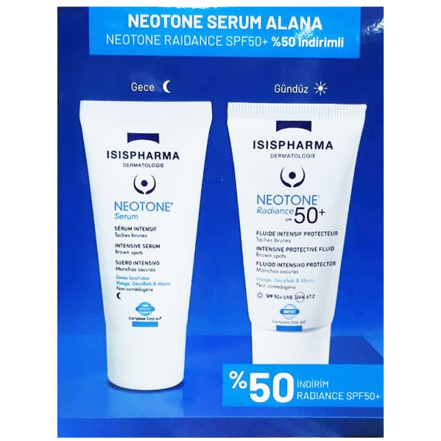 Isis Pharma Neotone Serum 30ml & Neotone Radiance SPF 50+ 30ml - 1