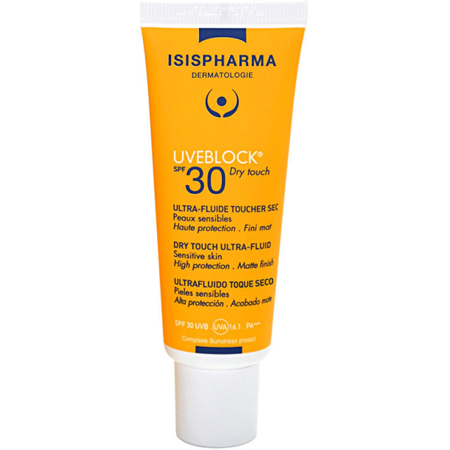 Isis Pharma Uveblock Dry Touch Ultra Fluid SPF 30+ Güneş Koruyucu 40ml - 1