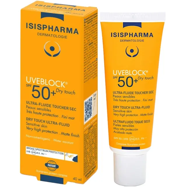 Isis Pharma Uveblock Dry Touch Ultra Fluid SPF 50+ Güneş Koruyucu 40ml - 2