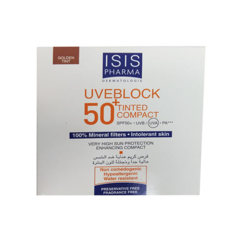 Isıs Pharma Uveblock SPF50 Tinted Compact Golden 10gr Isıs Pharma Uveblock SPF50 Tinted Compact Golden 10gr