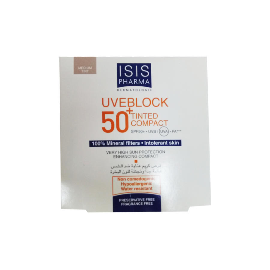 Isıs Pharma Uveblock SPF50 Tinted Compact - Renkli Güneş Koruyucu - Medium 10gr Isıs Pharma Uveblock SPF50 Tinted Compact - Renkli Güneş Koruyucu - Medium 10gr