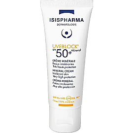 Isis Pharma Uveblock Mineral Cream SPF 50+ Mineral Güneş Koruyucu 40ml - Isis Pharma