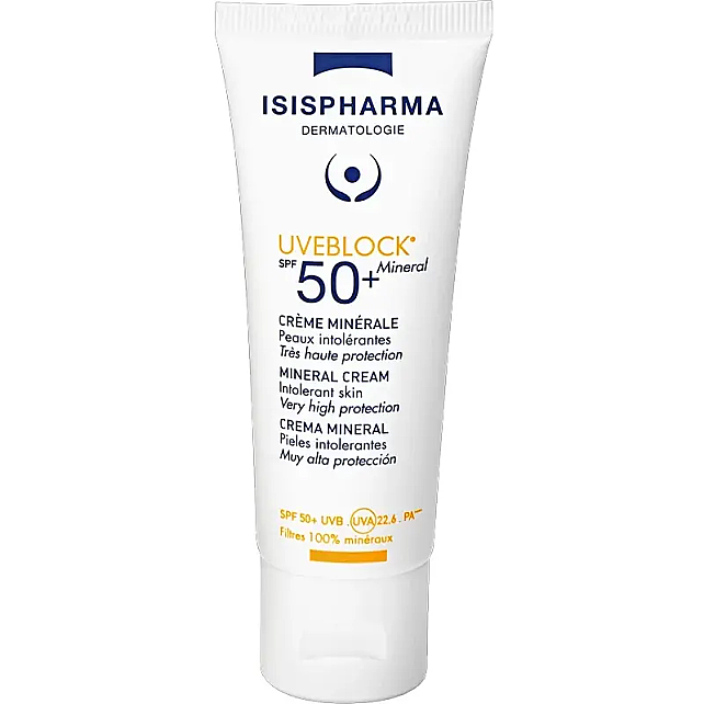 Isis Pharma Uveblock Mineral Cream SPF 50+ Mineral Güneş Koruyucu 40ml - 1