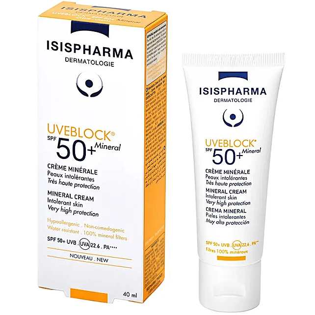 Isis Pharma Uveblock Mineral Cream SPF 50+ Mineral Güneş Koruyucu 40ml - 2