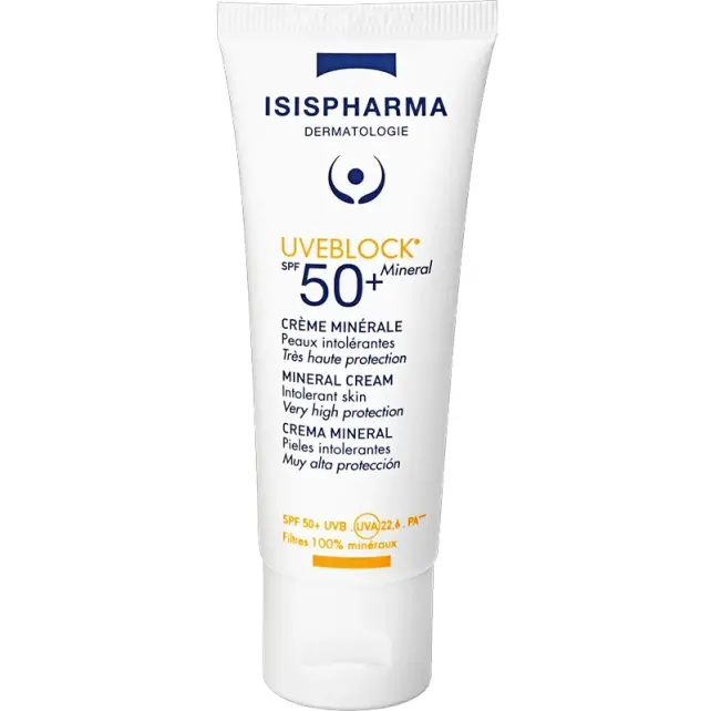 Isis Pharma Uveblock Mineral Cream SPF 50+ Mineral Güneş Koruyucu 40ml - 1