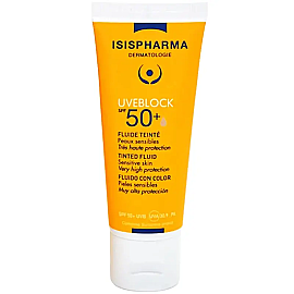 Isis Pharma Uveblock Tinted Fluid SPF 50+ Renkli Güneş Koruyucu Claire 40ml - 1