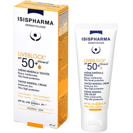 Isis Pharma Uveblock Tinted Mineral Cream SPF 50+ Renkli Mineral Güneş Koruyucu 40ml - 2