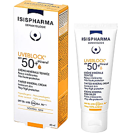 Isis Pharma Uveblock Tinted Mineral Cream SPF 50+ Renkli Mineral Güneş Koruyucu 40ml - 2