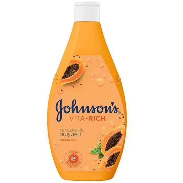 Johnson&Johnson Vitra Rich Nemlendirici Duş Jeli - Papaya Özlü 400ml - 1