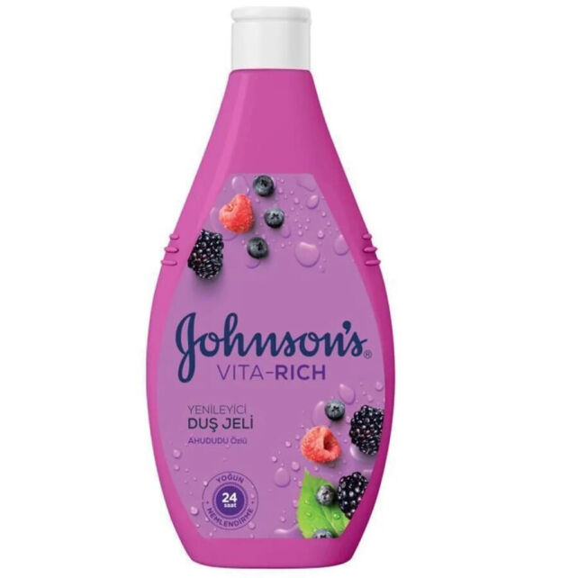 Johnson & Johnson Vitra Rich Yenileyici Duş Jeli - Ahududu Özlü 400ml - 1