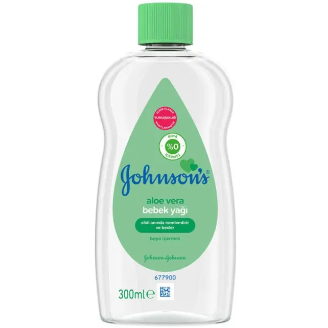 Johnsons Baby Aloe Vera Bebek Yağı 300ml - 1