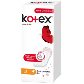 Kotex Günlük Ped - İnce 18 Adet - Kotex