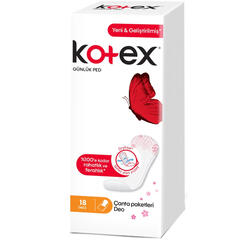 Kotex İnce Günlük Ped 18 Adet - Kotex