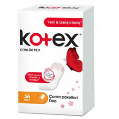 Kotex İnce Günlük Ped 56 Adet - Kotex
