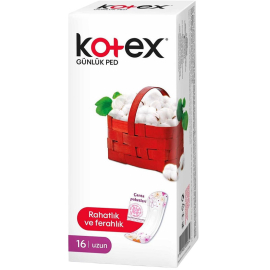 Kotex Pantyliners Long Günlük Ped - Uzun 16 Adet - Kotex