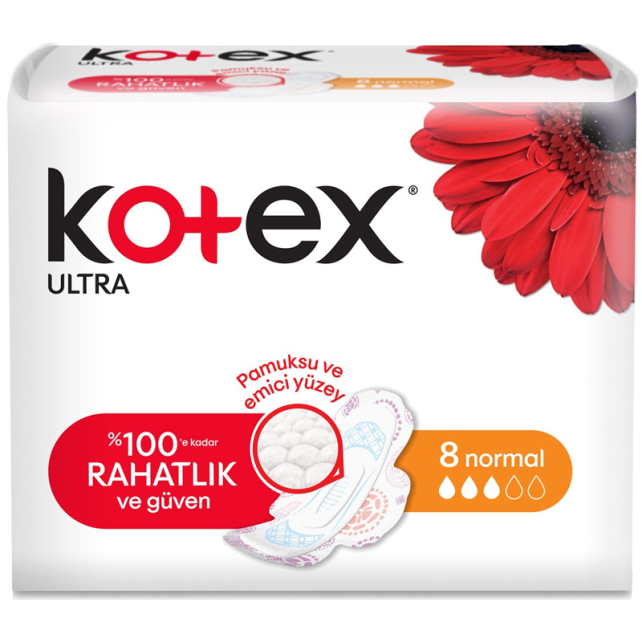 Kotex Ultra Ped - Normal 8 Adet - 1