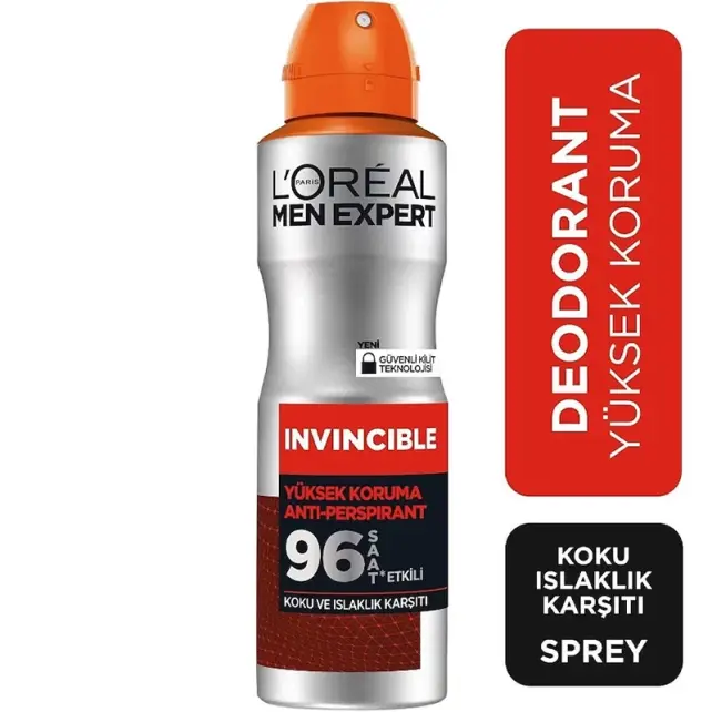 L'Oreal Paris Men Expert Invincible - Sprey Deodorant 150ml - 2