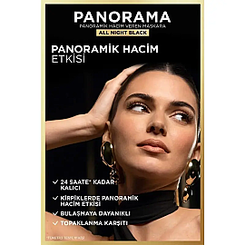 Loreal Paris Panorama Chromatic Maskara - All Night Black/Gece Siyahı 9.9ml - 3