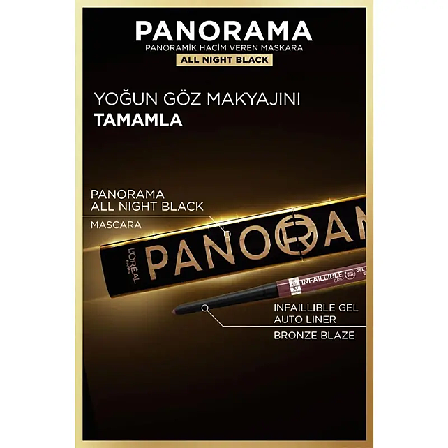Loreal Paris Panorama Chromatic Maskara - All Night Black/Gece Siyahı 9.9ml - 5