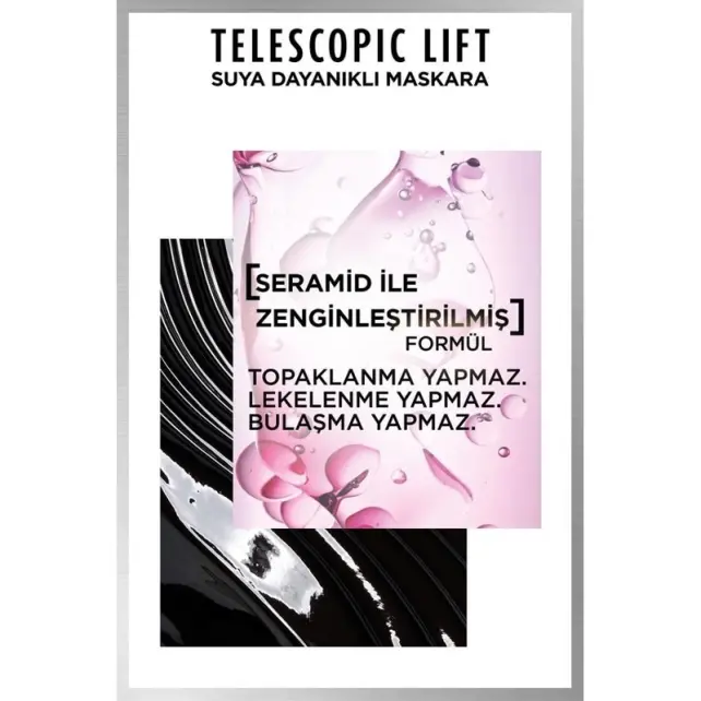 Loreal Paris Telescopic Lift Waterproof Maskara - Siyah - 4