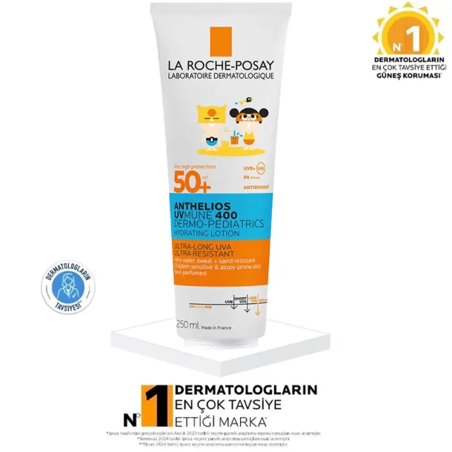 La Roche Posay Anthelios Dermo Pediatrics SPF 50+ Çocuklar için Güneş Losyonu 250ml - 4