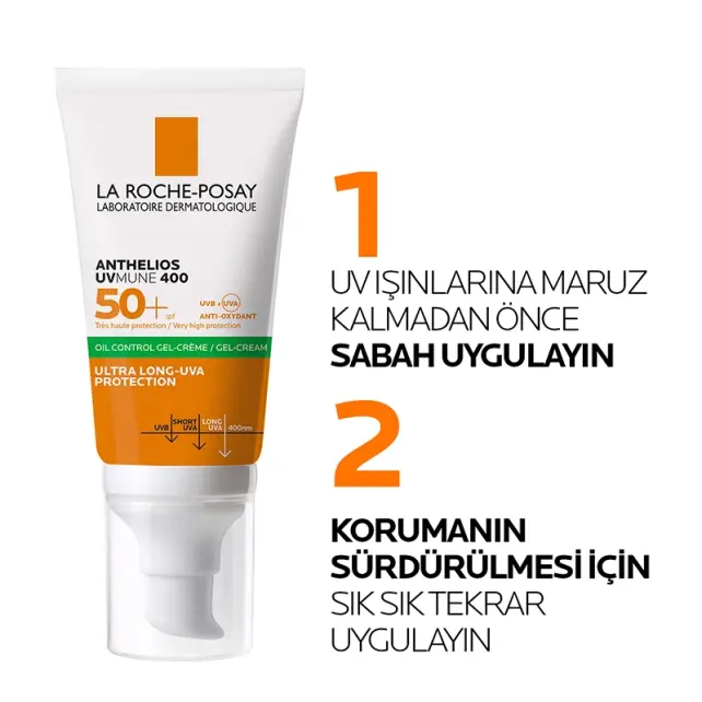 La Roche Posay Anthelios Dry Touch Gel-Cream SPF 50+ Güneş Koruyucu 50ml - 6