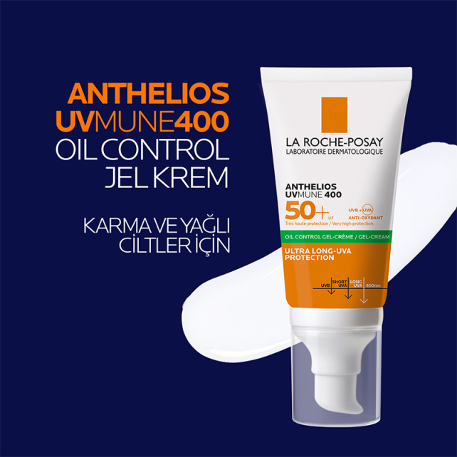 La Roche Posay Anthelios Dry Touch Gel-Cream SPF50+ Güneş Koruyucu 50ml - 3