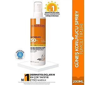 La Roche Posay Anthelios Invisible SPF 50+ Güneş Koruyucu Sprey 200ml - 4