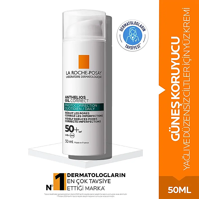 La Roche Posay Anthelios Oil Correct SPF 50+ Güneş Kremi 50ml - 2