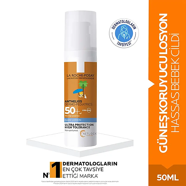 La Roche Posay Anthelios SPF 50+ Baby Milk - Bebekler İçin Güneş Koruyucu Süt 50ml - 2