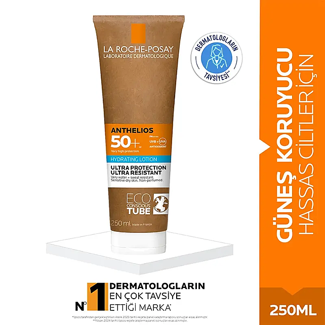La Roche Posay Anthelios Ultra Protection Hydrating SPF 50+ Güneş Koruyucu 250ml - 2