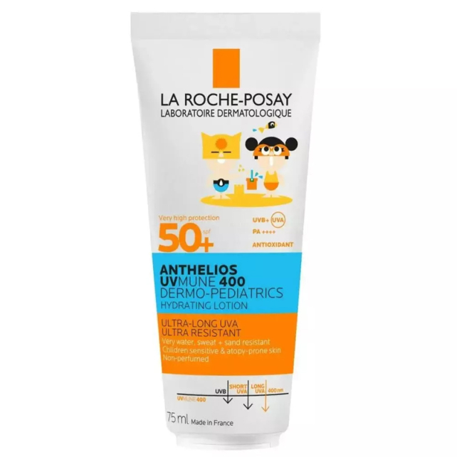 La Roche Posay Anthelios Uvmune 400 Dermo Pediatric Hydrating Lotion SPF 50+ Çocuk Güneş Losyonu 75ml - 1