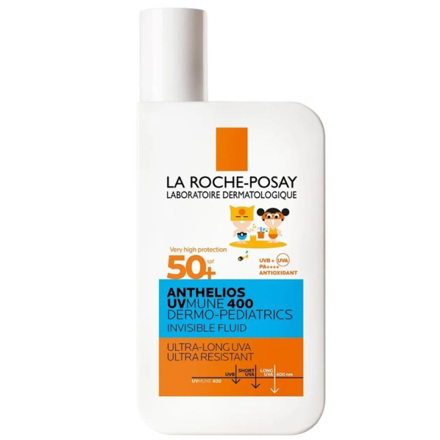 La Roche Posay Anthelios Uvmune 400 Dermo Pediatric Invisible Fluid SPF 50+ Çocuk Güneş Koruyucu 50ml - 1