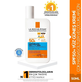 La Roche Posay Anthelios Uvmune 400 Dermo Pediatric Invisible Fluid SPF 50+ Çocuk Güneş Koruyucu 50ml - 2