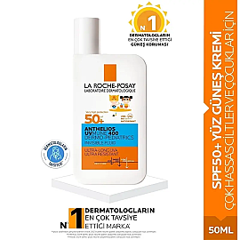La Roche Posay Anthelios Uvmune 400 Dermo Pediatric Invisible Fluid SPF 50+ Çocuk Güneş Koruyucu 50ml - 2