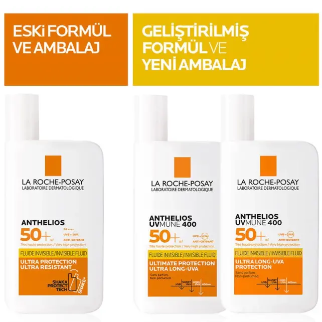 La Roche Posay Anthelios UVmune Fluide Invisible SPF 50+ Güneş Koruyucu 50ml - 5