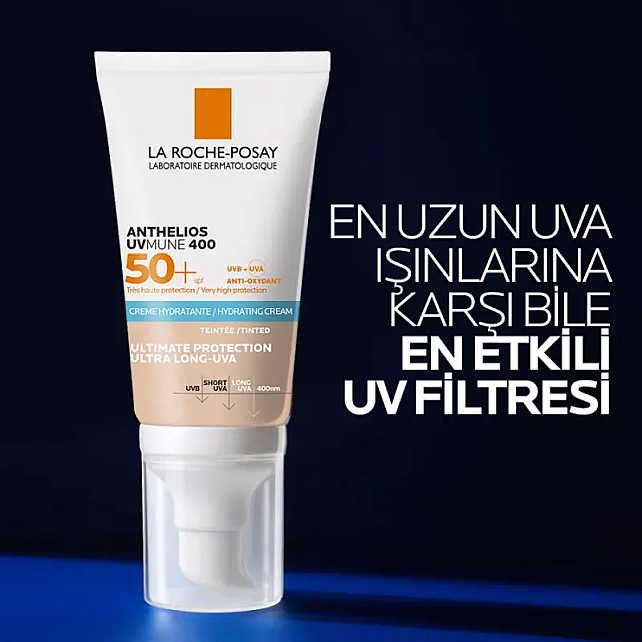 La Roche Posay Anthelios UVMune SPF 50+ Tinted - Renkli Güneş Kremi 50ml - 5