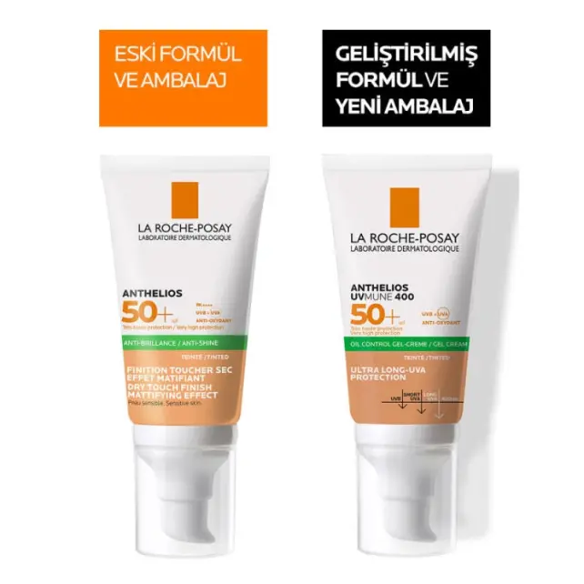 La Roche Posay Anthelios XL SPF 50 Tinted Dry Touch Gel Cream - Renkli Güneş Koruyucu 50ml - 3