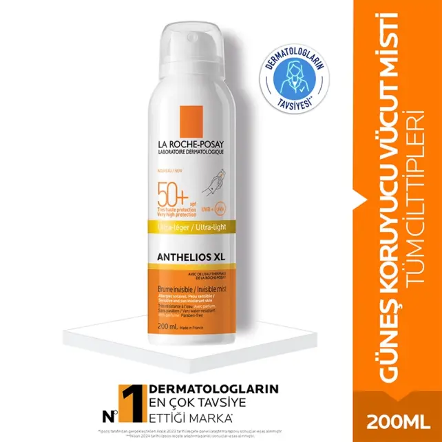 La Roche Posay Anthelios XL Ultra Light SPF 50+ - Güneş Koruyucu Sprey 200ml - 2