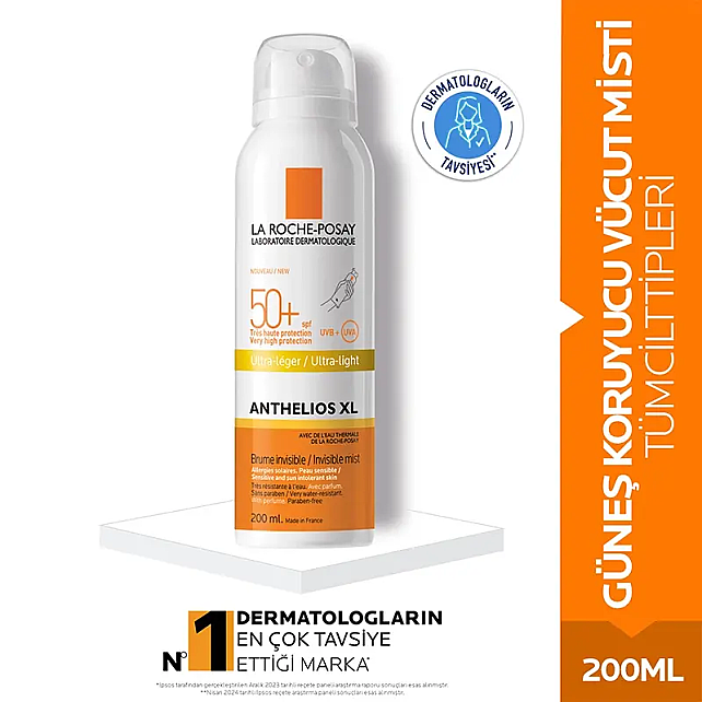 La Roche Posay Anthelios XL Ultra Light SPF 50+ - Güneş Koruyucu Sprey 200ml - 2