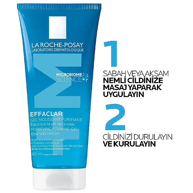 La Roche Posay Effaclar Gel - Yağlı Ciltler İçin Temizleyici Jel 200ml - 6
