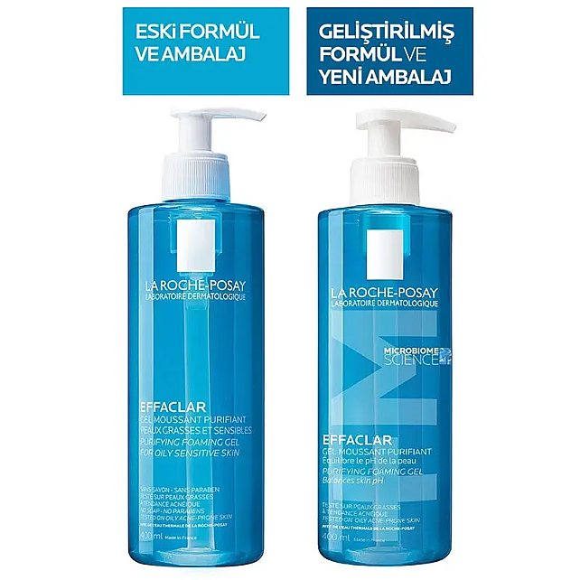 La Roche Posay Effaclar Gel - Yağlı Ciltler İçin Temizleyici Jel 400ml - 3