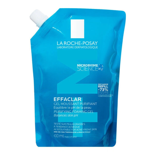 La Roche Posay Effaclar Gel - Yağlı Ciltler İçin Temizleyici Jel Refill 400ml - 1