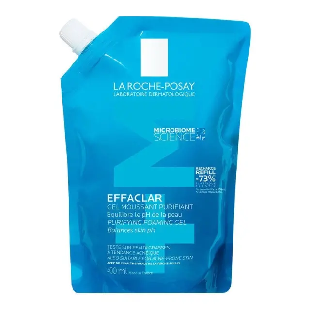 La Roche Posay Effaclar Gel - Yağlı Ciltler İçin Temizleyici Jel Refill 400ml - 1