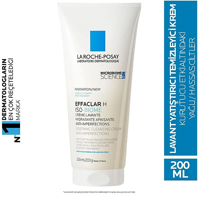 La Roche Posay Effaclar H Cleansing Cream - Krem Temizleyici 200ml - 3
