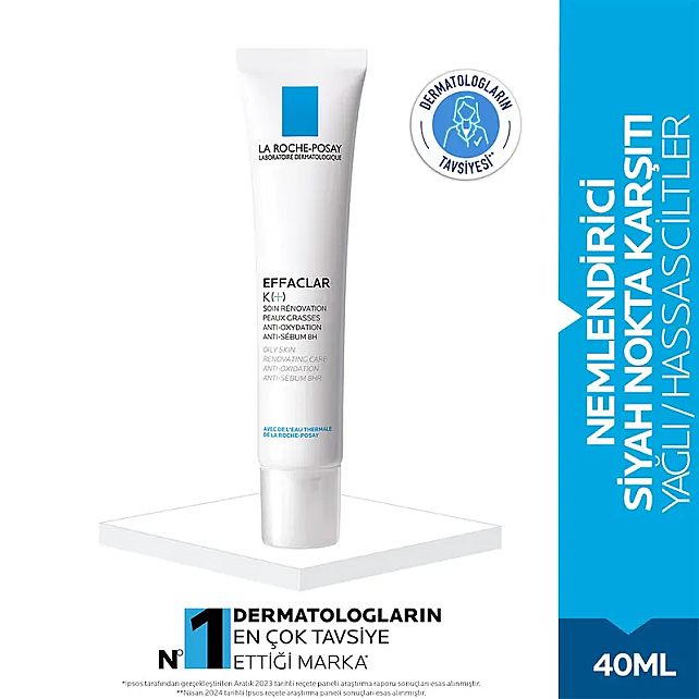 La Roche Posay Effaclar K + Yağlı Cilt Bakım Kremi 40ml - 2