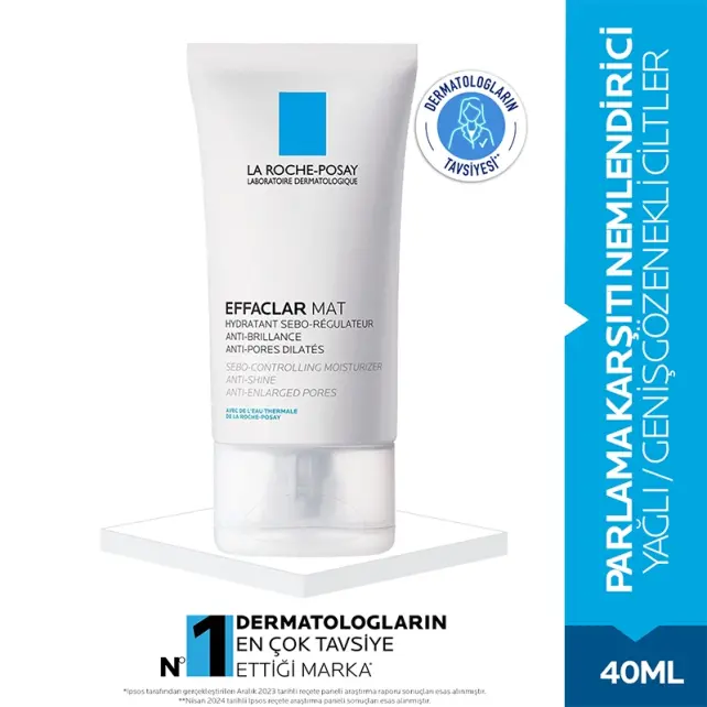 La Roche Posay Effaclar Mat - Yağlı Ciltler İçin Bakım Kremi 40ml - 2