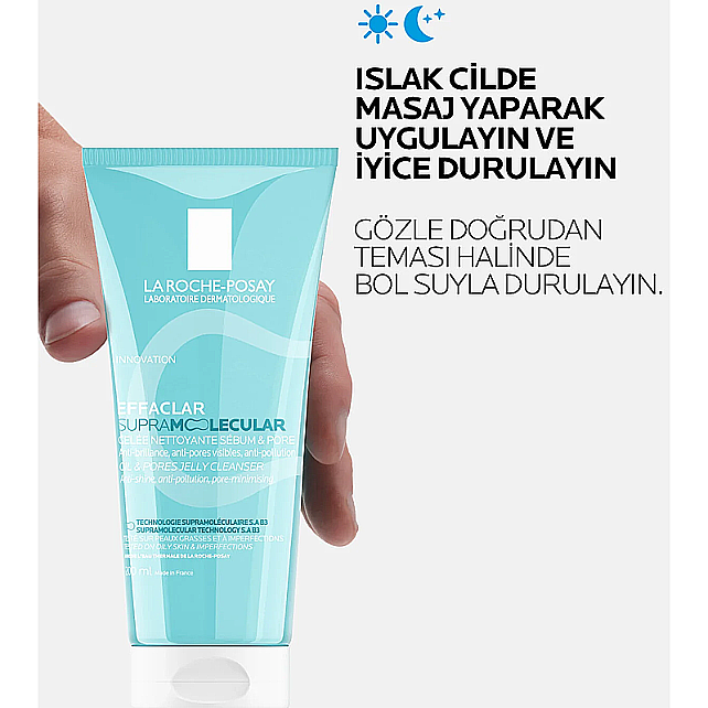 La Roche Posay Effaclar Supramolecular Cleanser - Gözenek ve Yağlanma Karşıtı Yüz Temizleme Jeli 200ml - 3
