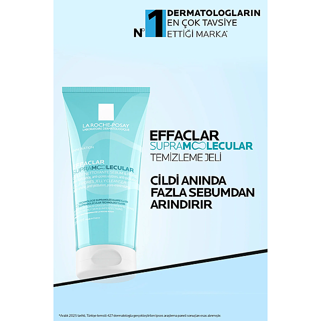 La Roche Posay Effaclar Supramolecular Cleanser - Gözenek ve Yağlanma Karşıtı Yüz Temizleme Jeli 200ml - 8