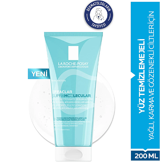 La Roche Posay Effaclar Supramolecular Cleanser - Gözenek ve Yağlanma Karşıtı Yüz Temizleme Jeli 200ml - 9